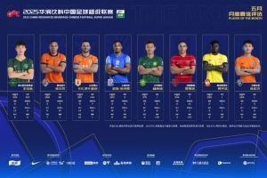 中超五月最佳球员候选：王钰栋、林良铭、徐宏杰等8人入围
